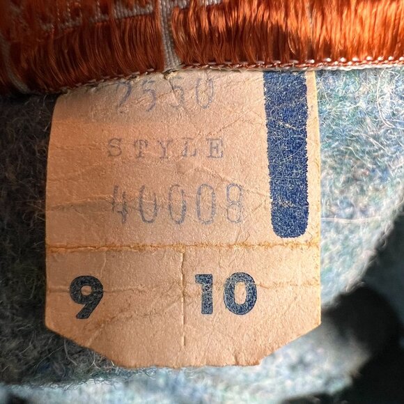 Vtg Koret Of California Wool Skirt Green Blue Teal Belt Size 9/10 Union Made - Picture 10 of 16